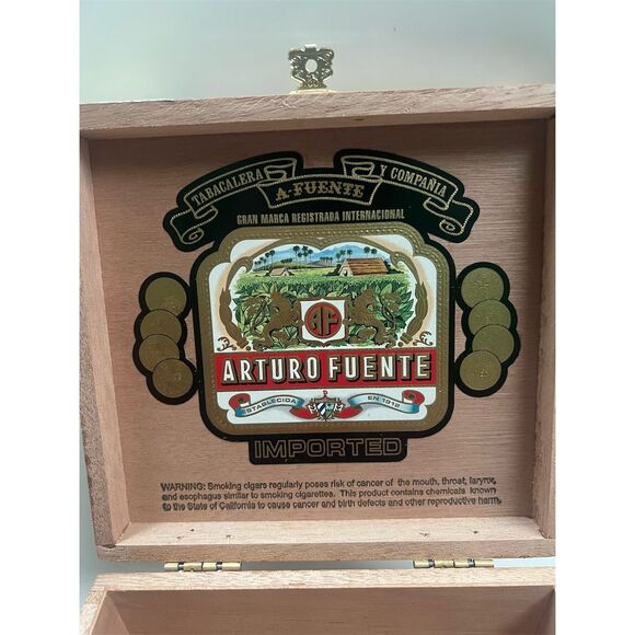 Arturo Fuente Exquisitos Empty Wooden Cigar Box Dominican Republic - Picture 12 of 16